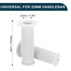 Unique Bargains Bike Handlebar Grips Covers 3.94" White 1 Pair -Outdoor Sports Series GUEST 15e8b821 ad0c 44d8 a0da 4df8422f97c6