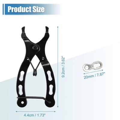 Unique Bargains Universal Bike Bicycle Chain Repair Tool Kit Replacement With 5 Pairs Chain Joint Silver Tone 3 Unique Bargains Universal Bike Bicycle Chain Repair Tool Kit Replacement With 5 Pairs Chain Joint Silver Tone - Image 3
