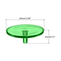 Unique Bargains ABS Plastic Round Transparent Flat Position Golf Ball Markers 50 Pcs