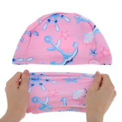 Unique Bargains Nylon Shell Pattern Swim Cap Pink 1 Pc -Outdoor Sports Series GUEST 16ee3a5d 4173 42c5 ba6a 98691654db84