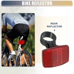 Unique Bargains Bicycle Warning Reflector Safety Bike Accessories Plastic