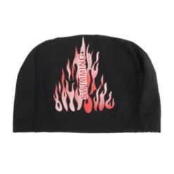 Unique Bargains Nylon Flame Pattern Durable Swim Cap 1 Pc -Outdoor Sports Series GUEST 170d7d73 7e7e 4dd6 9b5b 444c76c62631