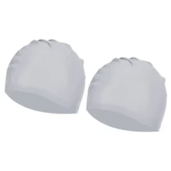 Unique Bargains Silicone Waterproof Non-Slip High-Stretch Swim Caps 2 Pcs -Outdoor Sports Series GUEST 1772d232 8d68 4c00 a229 9acee3cffb89