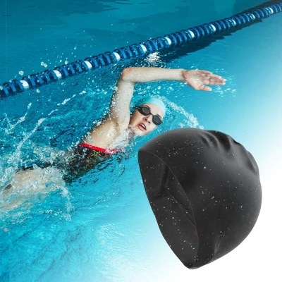 Unique Bargains Silicone Snow Pattern Swimming Cap 1 Pc 1 Unique Bargains Silicone Snow Pattern Swimming Cap 1 Pc