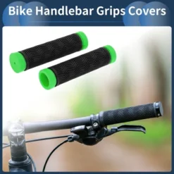 Unique Bargains Bike Handlebar Grips Covers 5.12" Black 1 Pair