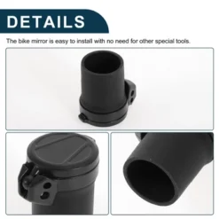 Bike Rearview Mirror 36mm Adjustable | Front Handlebar Bike Mirror Black For Bicycle Mountain Road Bike 1 Pcs -Outdoor Sports Series GUEST 18bc4027 df7d 495e 9d70 e7e124d788e1