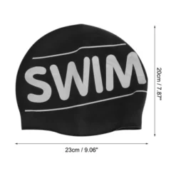 Unique Bargains Silicone Waterproof Letter Swim Cap 1 Pc -Outdoor Sports Series GUEST 1927c5ce 500d 4853 9ccb 20cc44d10754
