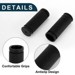 Unique Bargains Bike Handlebar Grips Covers 3.35" Black 1 Pair -Outdoor Sports Series GUEST 1a355dda d552 4435 800f a711b622b784