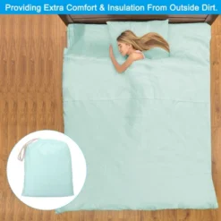 Unique Bargains Soft Lightweight Comfortable Travel Hotel Sleeping Bag Liner -Outdoor Sports Series GUEST 1ad0562d ffe7 41e4 8ef8 61aef1f9cb2f