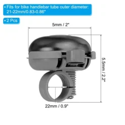 Unique Bargains Mountain Road Bicycle Accessories Loud Clear Sound Rotation Classic Bike Bells 2 Pcs