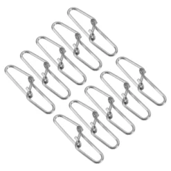 Unique Bargains Stainless Steel Quick Lock Design Fishing Swivels And Snaps 100 Pcs -Outdoor Sports Series GUEST 1b53aee5 b382 404d 83ed 77e4ecb8627a