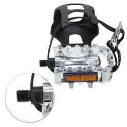 Unique Bargains Bicycle Pedals 1/2'' Spindle Platform With Toe Clips Fixed Foot Strap Cycling Parts Black Silver Tone 1 Pair 9 Unique Bargains Bicycle Pedals 1/2'' Spindle Platform With Toe Clips Fixed Foot Strap Cycling Parts Black Silver Tone 1 Pair -Outdoor Sports Series GUEST 1badb887 26a7 491a 9535 b4d81f4fc07f