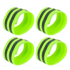 Unique Bargains Reflective Slaps For Ankles High Visibility Night Safety Cycling Riding Reflector Tape 11.81"x1.89" Green 4 Pcs -Outdoor Sports Series GUEST 1c0d58b8 3a4d 4c0d baf1 5d3d970b5052