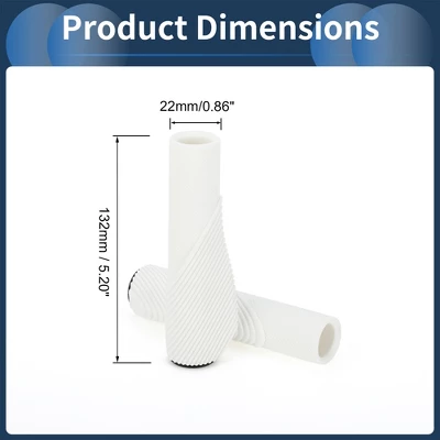 Unique Bargains Bike Handlebar Grips Covers 5.2" White 1 Pair 2 Unique Bargains Bike Handlebar Grips Covers 5.2" White 1 Pair - Image 2