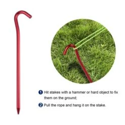 Unique Bargains Tent Stakes Hook Aluminum Alloy Heavy Ground Pegs For Camping Canopy 7 Unique Bargains Tent Stakes Hook Aluminum Alloy Heavy Ground Pegs For Camping Canopy -Outdoor Sports Series GUEST 1db97cd3 b2a2 40bc a42e 0faa60b2e5d1