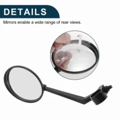 Bike Rearview Mirror 7.5cm Adjustable | Front Riding Mirror Black For Bicycle Mountain Road Bike 1 Pcs -Outdoor Sports Series GUEST 1e1b87b1 2037 433c a9ce e9eafb314f2b
