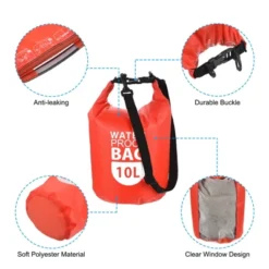 Unique Bargains Boating Kayaking Rafting Clear Window Floating Waterproof Dry Bag 10L -Outdoor Sports Series GUEST 1ee3399c 4c7b 49c5 bf2e 135a473106bf