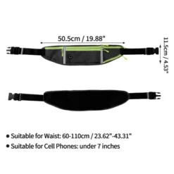 Unique Bargains Waist Pack Bag With Water Bottle Holder Black Green 1 Pc -Outdoor Sports Series GUEST 20d69ccc 8992 41ef 9ba7 5dc770e5b3e1