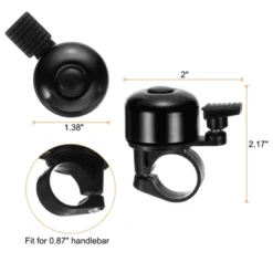 Unique Bargains Aluminum Loud Crisp Clear Sound Mini Scooter Bicycle Bells 2 Pcs