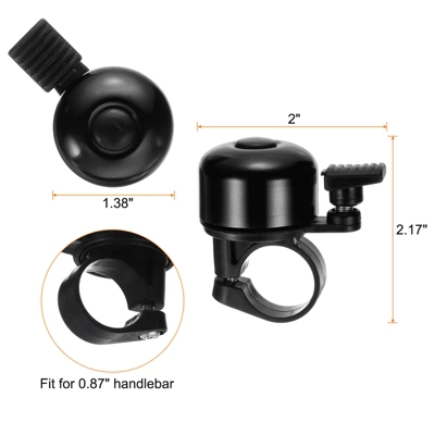 Unique Bargains Aluminum Loud Crisp Clear Sound Mini Scooter Bicycle Bells 2 Pcs 1 Unique Bargains Aluminum Loud Crisp Clear Sound Mini Scooter Bicycle Bells 2 Pcs