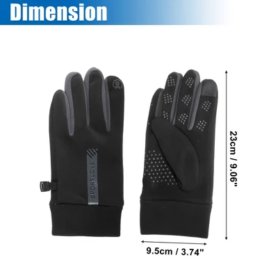 Unique Bargains Riding Warm Gloves Waterproof 4 Way Stretch Inner Gloves 1 Pair 2 Unique Bargains Riding Warm Gloves Waterproof 4 Way Stretch Inner Gloves 1 Pair - Image 2