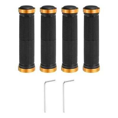 Unique Bargains Non-Slip Mushroom Double Lock-on Bike Handlebar Grips 5.12" 2 Pairs With Hex Wrench 7 Unique Bargains Non-Slip Mushroom Double Lock-on Bike Handlebar Grips 5.12" 2 Pairs With Hex Wrench - Image 7