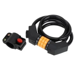 Unique Bargains Bike Lock Extended Bicycle Padlock Lock Resettable 5 Digit Bike Lock Black 1 Set -Outdoor Sports Series GUEST 22de1626 8bca 4b1d 9ef6 3c96be47a15b
