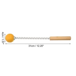 Unique Bargains Single Trigger Point Neck Shoulder Muscle Pain Ease Wood Spring TPR Handheld Neck Massager Orange 1 Pcs -Outdoor Sports Series GUEST 2343d5d7 486a 43c8 9162 0a5e5fb45e3b