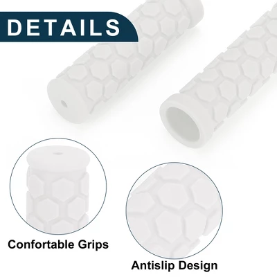 Unique Bargains Bike Handlebar Grips Covers 4.02" White 1 Pair 3 Unique Bargains Bike Handlebar Grips Covers 4.02" White 1 Pair - Image 3