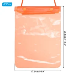 Unique Bargains Waterproof Beach Swimming Pool Phone Cover Dry Bags 2 Pcs
