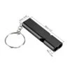 Unique Bargains Aluminum Alloy Camping Hiking Boating Survival Signal Double Tubes Whistles 3 Pcs