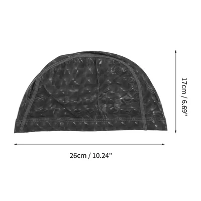 Unique Bargains PU Cube Pattern Swimming Cap 1 Pc 3 Unique Bargains PU Cube Pattern Swimming Cap 1 Pc - Image 3