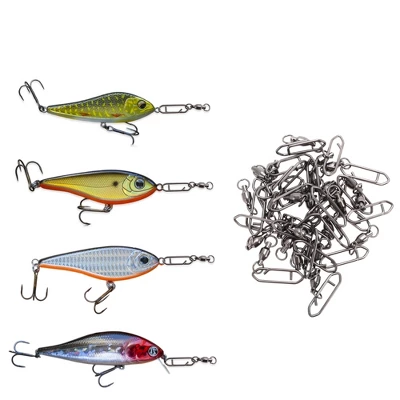 Unique Bargains Fishing Swivels Quick Change Topwater Speed Clips For Saltwater Freshwater 25 Pcs 3 Unique Bargains Fishing Swivels Quick Change Topwater Speed Clips For Saltwater Freshwater 25 Pcs - Image 3