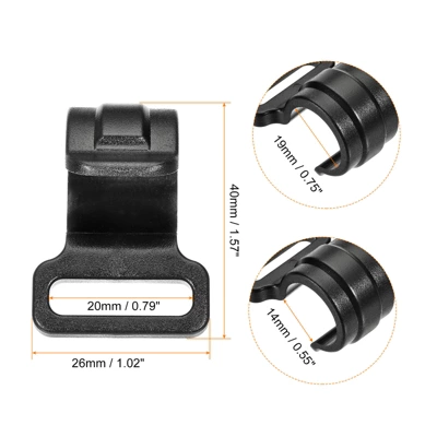 Unique Bargains Outdoor Camping ID C Shape Plastic Clamp Tent Pole Clips 19mm Black Set Of 10 1 Unique Bargains Outdoor Camping ID C Shape Plastic Clamp Tent Pole Clips 19mm Black Set Of 10