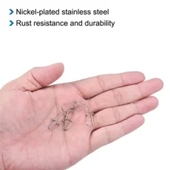 Unique Bargains Stainless Steel Quick Lock Design Fishing Snaps 100 Pcs -Outdoor Sports Series GUEST 283e22ee 16ca 49cc a9b5 7b59728b3ec7