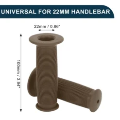Unique Bargains Bike Handlebar Grips Covers 3.94" Brown 1 Pair -Outdoor Sports Series GUEST 286f7d2f 1ea9 4a4c a7c6 5c705e9a8bf2