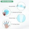 Unique Bargains Silicone Swimming Gloves Webbed Gloves Half-Finger Frog Type For Diving 2 Pairs