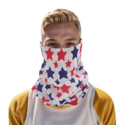 Unique Bargains Sunscreen Stars Pattern Face Scarf Mask Red White 1 Pc -Outdoor Sports Series GUEST 2ad29eb3 50e5 469a a5b0 799196c523a1