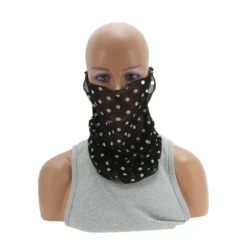 Unique Bargains Polka Dots Earloop Neck Gaiter 1 Pc -Outdoor Sports Series GUEST 2b129755 3f6f 44a5 bef3 b52e07648cd4