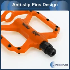 Unique Bargains Cycling Bike Pedal 9/16" Spindle Nylon For Road Mountain BMX MTB Bike Orange -Outdoor Sports Series GUEST 2b1d66c5 faa7 424a bc4c 7abeaddaaf3e