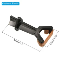 Unique Bargains Plastic Lightweight Portable Billiard Cue Tips Black 3.4 X 1.77 Inch 3 Pcs