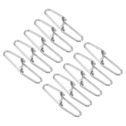 Unique Bargains Stainless Steel Quick Lock Design Fishing Swivels And Snaps 100 Pcs -Outdoor Sports Series GUEST 2bb19ee3 f7bb 47a8 85ae f1879e808357