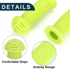 Unique Bargains Child Bike Handlebar Grips Covers 3.94" Green 1 Pair -Outdoor Sports Series GUEST 2cbad718 9c59 4723 b216 a45b90fe607e