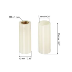 Unique Bargains Snooker Billiard Screw-on Cue Tips Ferrules 10 Pcs