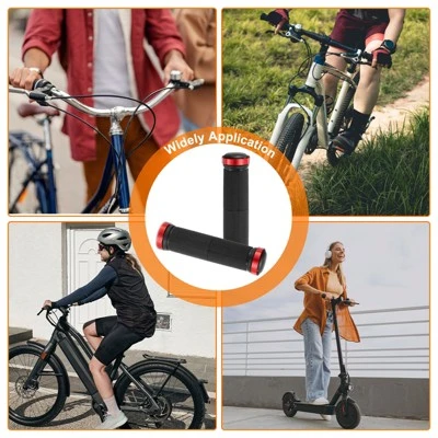 Unique Bargains Non-Slip Mushroom Double Lock-on Bike Handlebar Grips 5.12" 4 Pairs With Hex Wrench 3 Unique Bargains Non-Slip Mushroom Double Lock-on Bike Handlebar Grips 5.12" 4 Pairs With Hex Wrench - Image 3