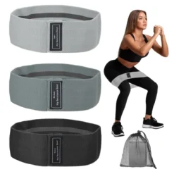 Unique Bargains Elastic Non-Slip Exercise Loops With Bag And Instruction Booty Resistance Bands 3 Pcs -Outdoor Sports Series GUEST 2eef2308 4e51 40b2 b87c ef07f08ee4cf