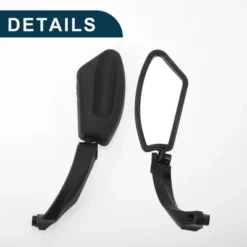 Bike Rearview Mirror 11.2x4.5cm Adjustable | Front Right Handlebar Bike Mirror Black With Mounting Accessories For Bicycle Mountain Road Bike 1 Set -Outdoor Sports Series GUEST 3020fc38 68f1 428e a966 b8dcd5d25a65