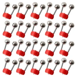 Unique Bargains Plastic Clamp Fishing Rod Bite Bait Alarm With Twin Bells Red Silver Tone 20 Pcs -Outdoor Sports Series GUEST 3129ba11 aa32 467e b090 e1f4e010052b