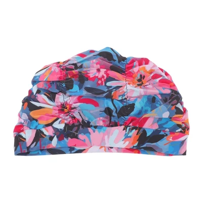 Unique Bargains Polyester Flower Pattern Swim Cap 5.91"x9.25" Multicolor 1 Pc 5 Unique Bargains Polyester Flower Pattern Swim Cap 5.91"x9.25" Multicolor 1 Pc - Image 5