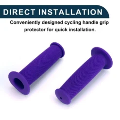 Unique Bargains Bike Handlebar Grips Covers 4.33" Purple 1 Pair -Outdoor Sports Series GUEST 33005be1 0b46 4a5f a544 b03ad6879a5d